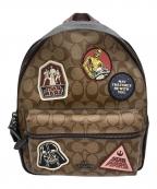 COACH×STAR WARSコーチ×スターウォーズ）の古着「コラボシグネチャーリュック」｜ベージュ
