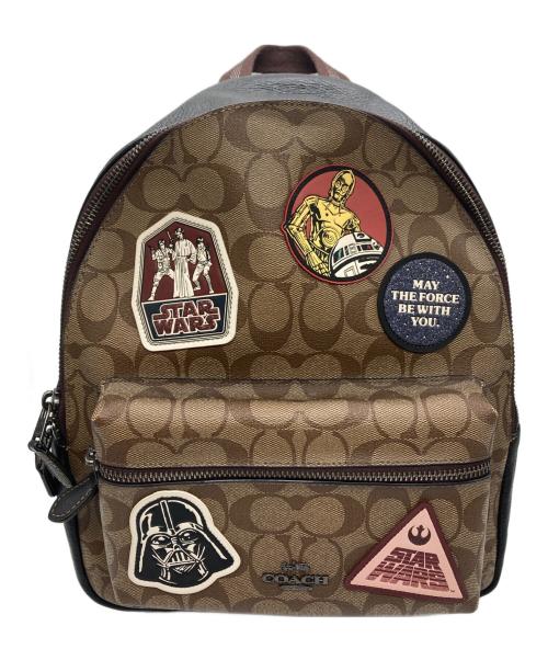 COACH（コーチ）COACH (コーチ) STAR WARS (スターウォーズ) コラボシグネチャーリュック ベージュの古着・服飾アイテム