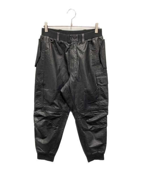 Y-3（ワイスリー）Y-3 (ワイスリー) ラムレザージョガーパンツ ブラック サイズ:Sの古着・服飾アイテム