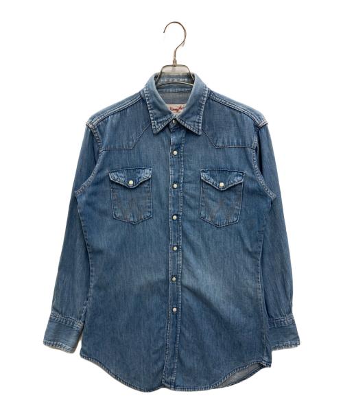 Wrangler（ラングラー）Wrangler (ラングラー) ウエスタンデニムシャツ インディゴ サイズ:15 1/2の古着・服飾アイテム