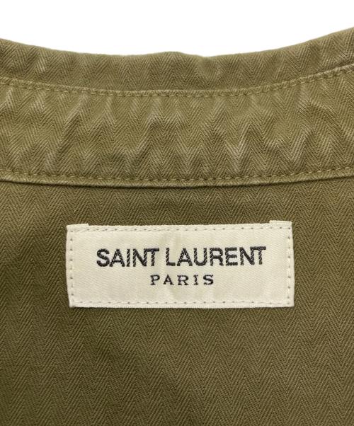 Saint Laurent Paris（サンローランパリ）Saint Laurent Paris (サンローランパリ) デニムウエスタンシャツ オリーブ サイズ:Sの古着・服飾アイテム