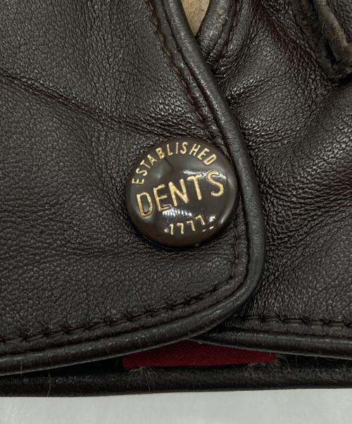 Dents（デンツ）Dents (デンツ) RABBIT FUR レザーグローブ ブラウン サイズ:7 1/2の古着・服飾アイテム