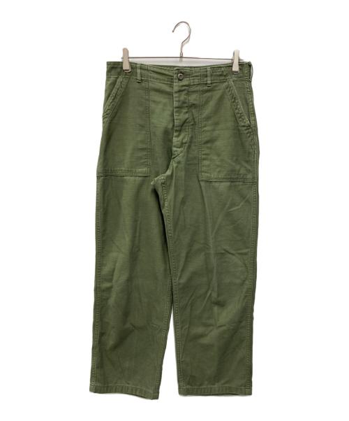 US ARMY（ユーエスアーミー）US ARMY (ユーエスアーミー) コットンサテンベイカーパンツ カーキ サイズ:W34の古着・服飾アイテム