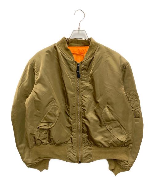 ALPHA（アルファ）ALPHA (アルファ) 【古着】MA-1フライトジャケット ベージュ サイズ:XLの古着・服飾アイテム