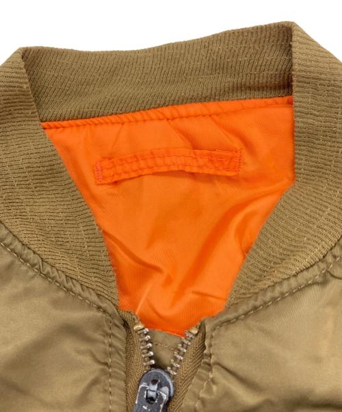 ALPHA（アルファ）ALPHA (アルファ) 【古着】MA-1フライトジャケット ベージュ サイズ:XLの古着・服飾アイテム
