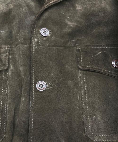 GAP（ギャップ）GAP (ギャップ) スウェードレザージャケット ブラウン サイズ:XXLの古着・服飾アイテム