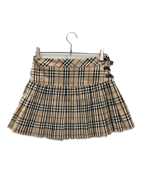BURBERRY BLUE LABEL（バーバリー ブルー レーベル）BURBERRY BLUE LABEL (バーバリー ブルー レーベル) ノヴァチェックミニスカート ベージュ サイズ:SIZE 38の古着・服飾アイテム