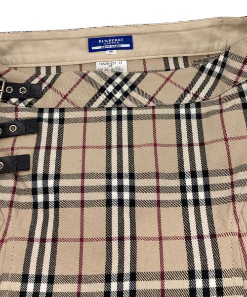 BURBERRY BLUE LABEL（バーバリー ブルー レーベル）BURBERRY BLUE LABEL (バーバリー ブルー レーベル) ノヴァチェックミニスカート ベージュ サイズ:SIZE 38の古着・服飾アイテム