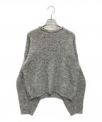 rosy monsterロージーモンスター）の古着「BACK NECK RIBON KNIT」｜グレー