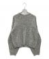 rosy monster（ロージーモンスター）の古着「BACK NECK RIBON KNIT」｜グレー