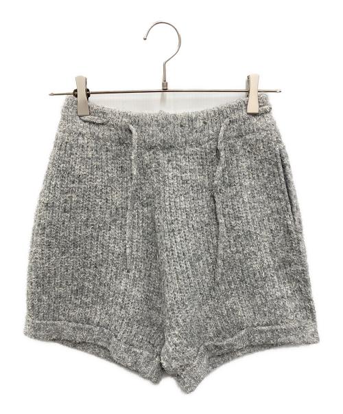 rosy monster（ロージーモンスター）rosy monster (ロージーモンスター) ショートニットパンツ グレー サイズ:FREEの古着・服飾アイテム