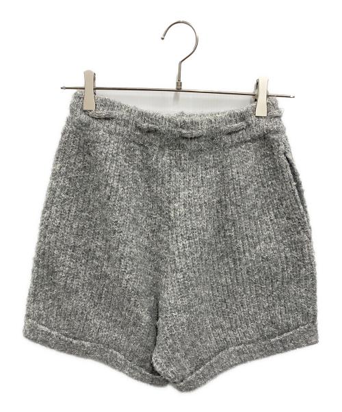 rosy monster（ロージーモンスター）rosy monster (ロージーモンスター) ショートニットパンツ グレー サイズ:FREEの古着・服飾アイテム