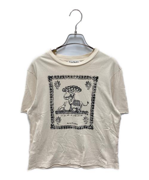 Acne studios（アクネ ストゥディオズ）ACNE STUDIOS (アクネ ストゥディオズ) Ebily Frame T-Shirt ベージュ サイズ:Mの古着・服飾アイテム