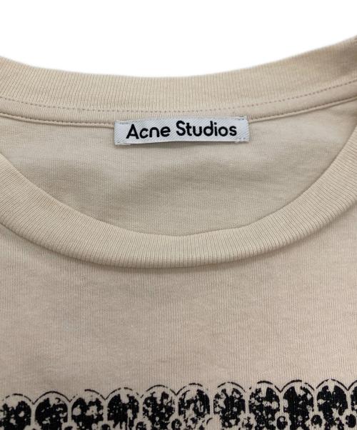 Acne studios（アクネ ストゥディオズ）ACNE STUDIOS (アクネ ストゥディオズ) Ebily Frame T-Shirt ベージュ サイズ:Mの古着・服飾アイテム