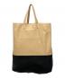 CELINE (セリーヌ) ホリゾンタルカバトート ブラック×ベージュ：27000円