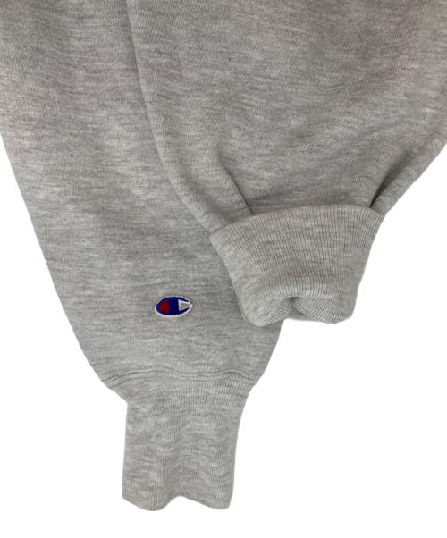 Champion REVERSE WEAVE（チャンピオン リバース ウィーブ）Champion REVERSE WEAVE (チャンピオン リバース ウィーブ) 3段プリントスウェット グレー サイズ:Lの古着・服飾アイテム