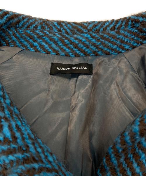 MAISON SPECIAL（メゾンスペシャル）MAISON SPECIAL (メゾンスペシャル) ロングケープコート ブルー サイズ:不明の古着・服飾アイテム