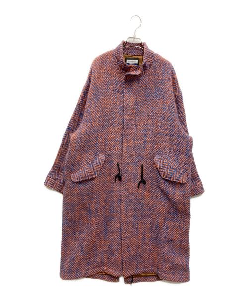 MAISON SPECIAL（メゾンスペシャル）MAISON SPECIAL (メゾンスペシャル) プライムオーバーヘリンボンモッズコート ブルー×オレンジ サイズ:1の古着・服飾アイテム