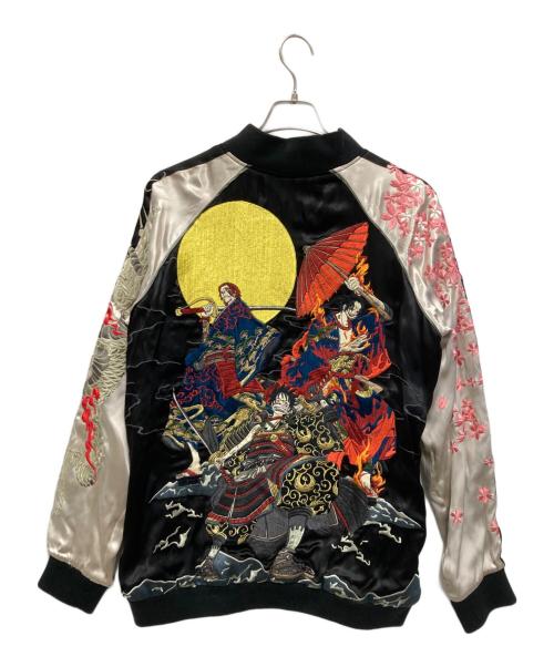 NEUTRAL INFINITY（ニュートラルインフィニティ）Neutral infinity (ニュートラルインフィニティ) ONE PIECE (ワンピース) リバーシブルスカジャン ブラック サイズ:XLの古着・服飾アイテム