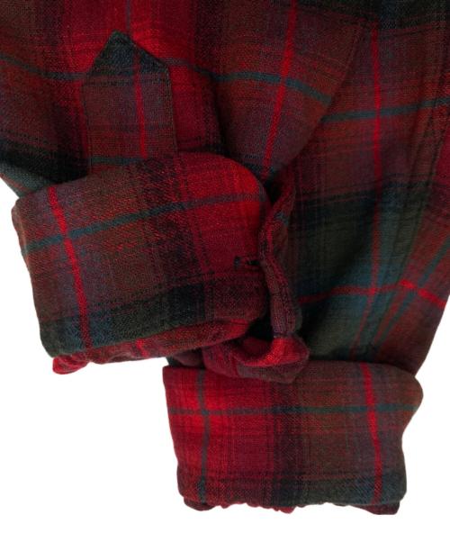 PENDLETON（ペンドルトン）PENDLETON (ペンドルトン) 【古着】ウールチェックボードシャツ グリーン×レッド サイズ:Mの古着・服飾アイテム