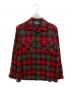 PENDLETON（ペンドルトン）の古着「【古着】ウールチェックボードシャツ」｜グリーン×レッド