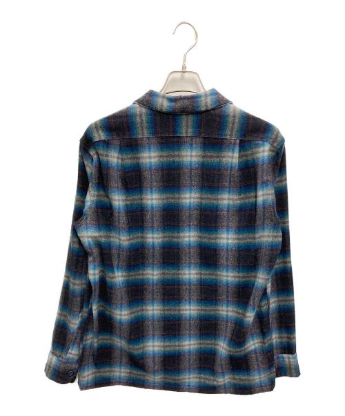 PENDLETON（ペンドルトン）PENDLETON (ペンドルトン) 【古着】ウールボードチェックシャツ ブルー サイズ:Mの古着・服飾アイテム