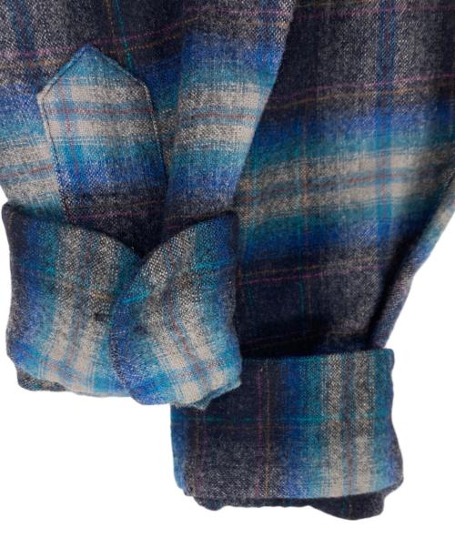 PENDLETON（ペンドルトン）PENDLETON (ペンドルトン) 【古着】ウールボードチェックシャツ ブルー サイズ:Mの古着・服飾アイテム