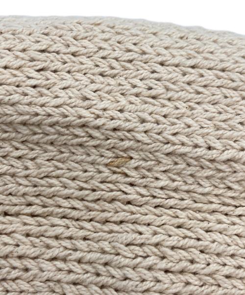 Mcmachan Woolen（マクマーンウーレン）Mcmachan Woolen (マクマーンウーレン) フラワー半袖ニット アイボリー サイズ:FREEの古着・服飾アイテム