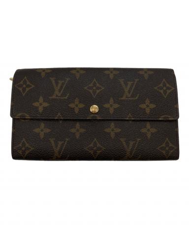 ヴィンテージ LOUIS VUITTON ヴィトン 旧型サラ 中ファスナー 長財布 ◇ モノグラム 初期型 8905AN レディース ブラウン ▼7G 中古・古着通販】LOUIS VUITTON (ルイ ヴィトン) モノグラム