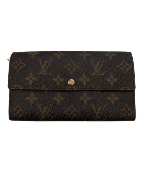 LOUIS VUITTON（ルイ ヴィトン）LOUIS VUITTON (ルイ ヴィトン) モノグラム ポルトフォイユ・サラ 長財布 ブラウンの古着・服飾アイテム