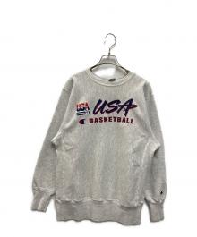 Champion REVERSE WEAVE（チャンピオン リバース ウィーブ）の古着「ロゴスウェット」｜グレー