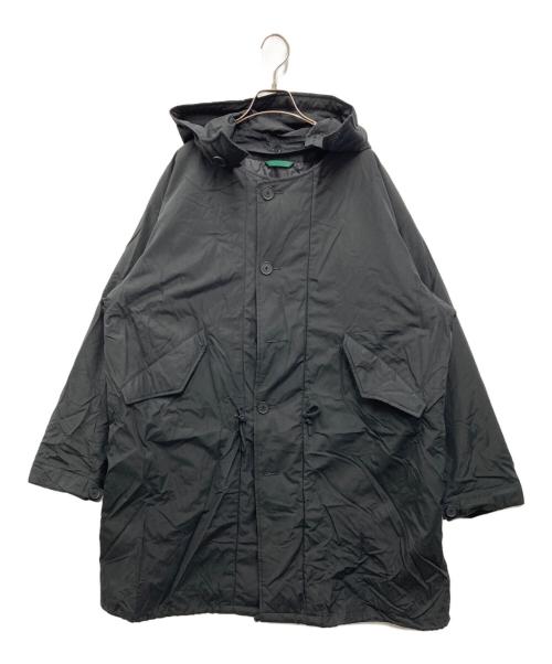 LACOSTE（ラコステ）LACOSTE (ラコステ) オーバーサイズミリタリーコート ブラック サイズ:Lの古着・服飾アイテム