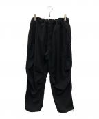 SEDAN ALL-PURPOSEセダンオールパーパス）の古着「Tech Linen Over Pant」｜ブラック