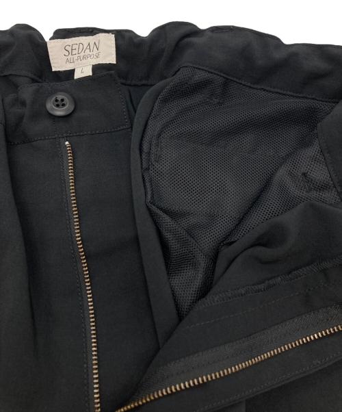 SEDAN ALL-PURPOSE（セダンオールパーパス）SEDAN ALL-PURPOSE (セダンオールパーパス) Tech Linen Over Pant ブラック サイズ:Lの古着・服飾アイテム