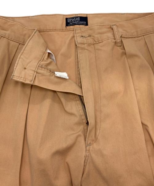 POLO RALPH LAUREN（ポロ・ラルフローレン）POLO RALPH LAUREN (ポロ・ラルフローレン) 2タックチノパンツ オレンジ サイズ:W34の古着・服飾アイテム