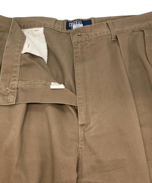 POLO RALPH LAUREN（ポロ・ラルフローレン）POLO RALPH LAUREN (ポロ・ラルフローレン) 2タックチノパン ブラウン サイズ:W34の古着・服飾アイテム