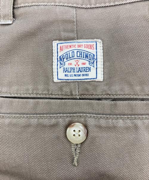 POLO RALPH LAUREN（ポロ・ラルフローレン）POLO RALPH LAUREN (ポロ・ラルフローレン) 2タックチノパン ブラウン サイズ:W34の古着・服飾アイテム