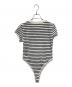 ESS BY (エス バイ) Cotton High-leg Leotard ホワイト×ブラック サイズ:FREE 未使用品：10000円