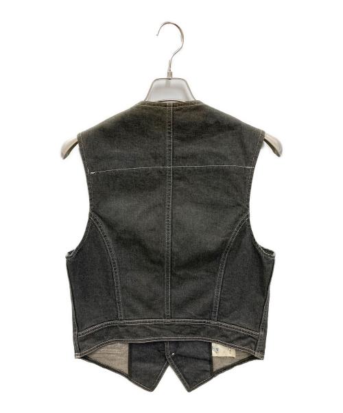 Maison Martin Margiela（メゾンマルタンマルジェラ）Maison Martin Margiela (メゾンマルタンマルジェラ) デニムジレ ブラック サイズ:46の古着・服飾アイテム