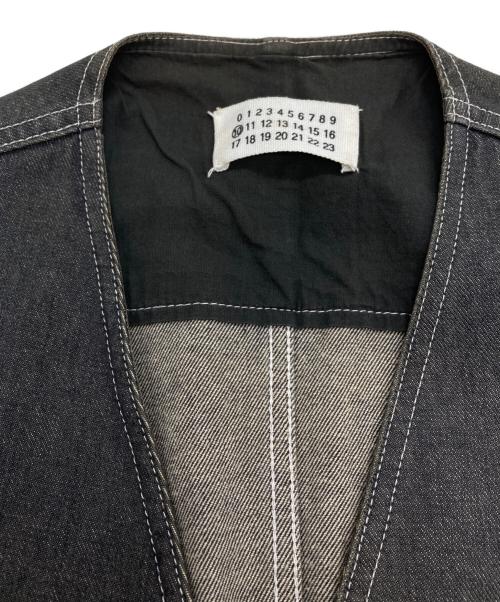 Maison Martin Margiela（メゾンマルタンマルジェラ）Maison Martin Margiela (メゾンマルタンマルジェラ) デニムジレ ブラック サイズ:46の古着・服飾アイテム