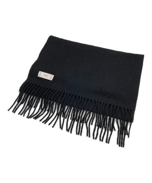CELINE（セリーヌ）CELINE (セリーヌ) カシミアマフラー ブラックの古着・服飾アイテム