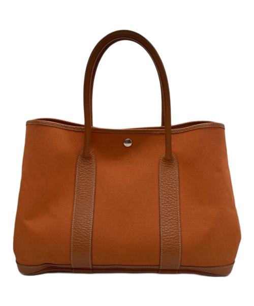 HERMES（エルメス）HERMES (エルメス) ガーデンパーティーPM トートバッグ オレンジの古着・服飾アイテム