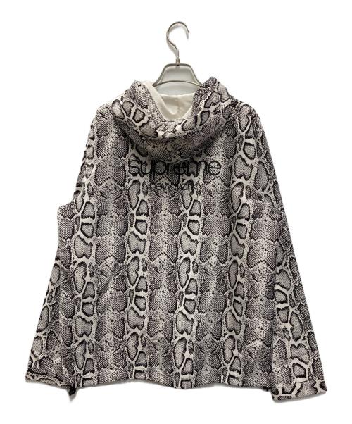 SUPREME（シュプリーム）Supreme (シュプリーム) パイソン柄アノラックパーカー ホワイト×ブラック サイズ:Mの古着・服飾アイテム