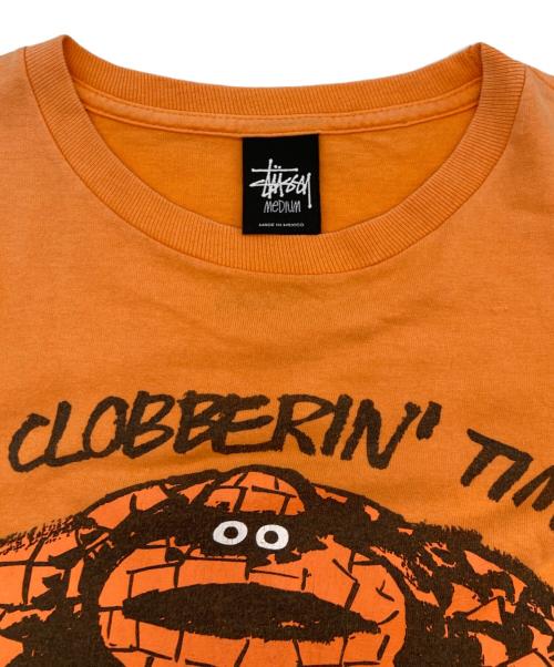stussy（ステューシー）stussy (ステューシー) MARVEL (マーベル) The Thing Tee オレンジ サイズ:Mの古着・服飾アイテム