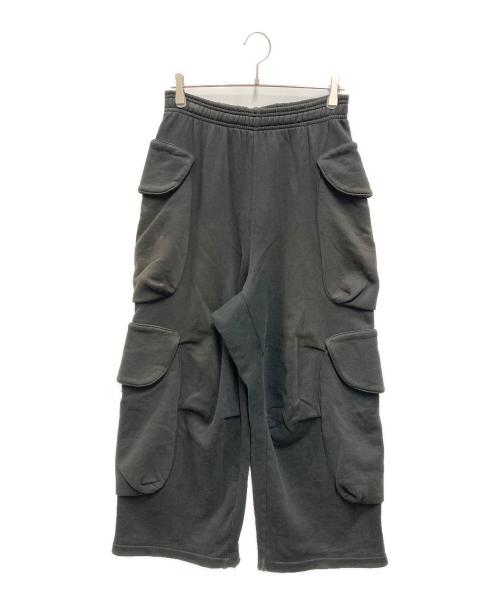 entire studios（エンタイアスタジオ）entire studios (エンタイアスタジオ) ヘビーカーゴスウェットパンツ ブラック サイズ:Sの古着・服飾アイテム