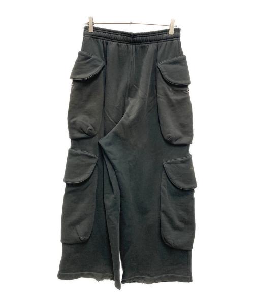 entire studios（エンタイアスタジオ）entire studios (エンタイアスタジオ) ヘビーカーゴスウェットパンツ ブラック サイズ:Sの古着・服飾アイテム