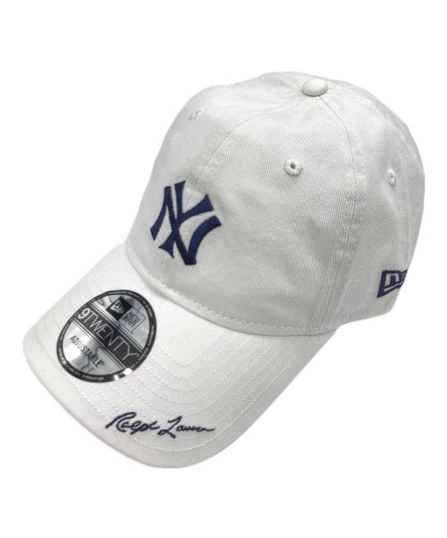 POLO RALPH LAUREN（ポロ・ラルフローレン）POLO RALPH LAUREN (ポロ・ラルフローレン) New Era (ニューエラ) ヤンキース ツイル キャップ ホワイト サイズ:FREE 未使用品の古着・服飾アイテム