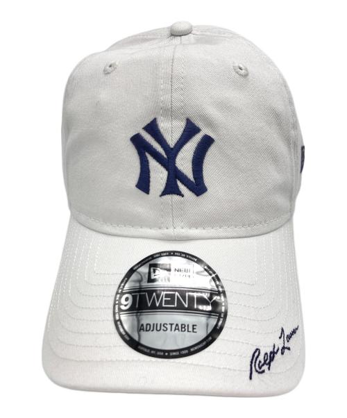 POLO RALPH LAUREN（ポロ・ラルフローレン）POLO RALPH LAUREN (ポロ・ラルフローレン) New Era (ニューエラ) ヤンキース ツイル キャップ ホワイト サイズ:FREE 未使用品の古着・服飾アイテム