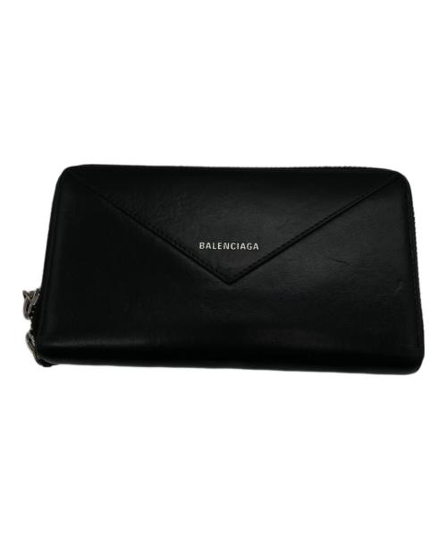BALENCIAGA（バレンシアガ）BALENCIAGA (バレンシアガ) ダブルファスナー 長財布 ブラックの古着・服飾アイテム