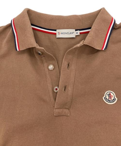 MONCLER（モンクレール）MONCLER (モンクレール) MAGLIA POLO MANICA CORTA ブラウン サイズ:Mの古着・服飾アイテム